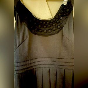 loft, black silky dress